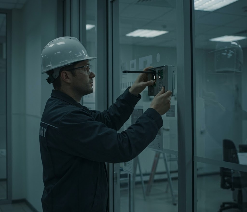 HVAC technician evaluating an air conditioning system in Lakeland