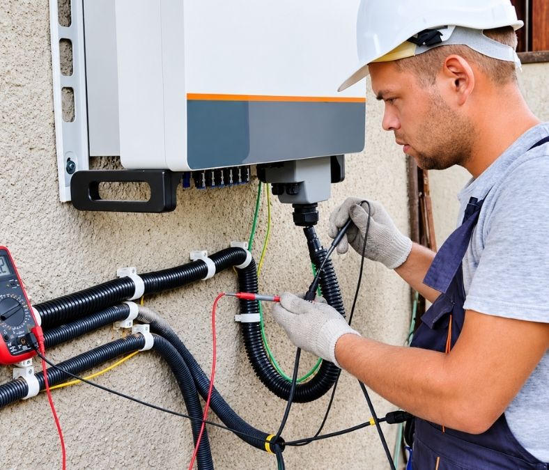 Water heater plumbing inspection in a Bartow, FL home
