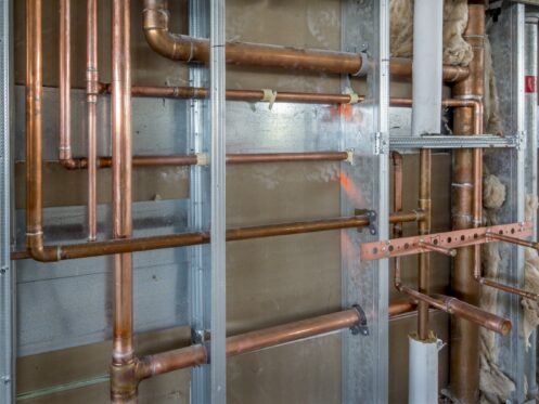 copper pipes